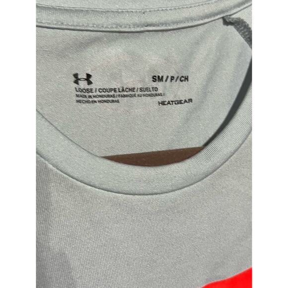 Men's Grey and Orange Under Armour T-Shirt – Good Condition - Picture 6 of 13